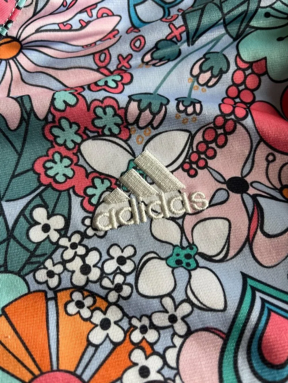 Adidas cheerful flowers track jacket 6